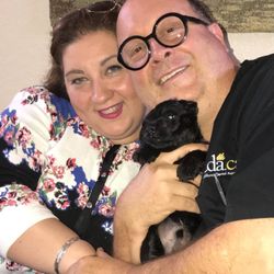 Crest Optometry - This is my wife Sabrina and our dog FALA and I am wearing Prada glasses