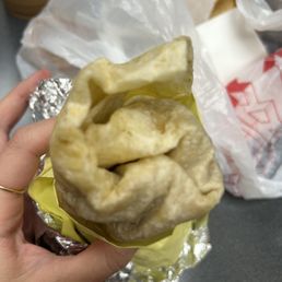 Bean & cheese burrito order for to-go
