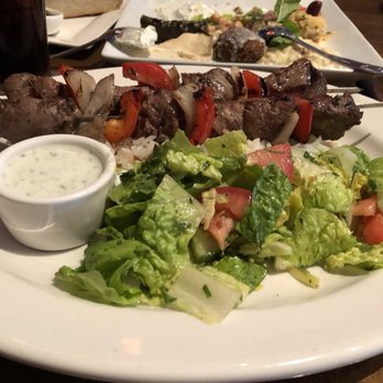 Bursa - Lamb kabob with jasmine rice & Greek salad - Middle Eastern Near Me - San Francisco, California Bursa - Lamb kabob with jasmine rice & Greek salad - Middle Eastern Near Me - San Francisco, California