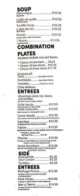 Menu photo 2 Taqueria Mexico Isleton, CA