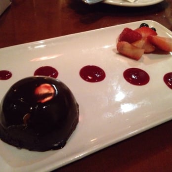 P.F. Chang's - Flourless Chocolate Dome -  decadent, rich chocolate cake served with fresh berries and raspberry sauce 5.95 - Chinese Near Me - Memphis, Tennessee