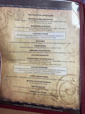 Menu photo 3 Falcon Restaurant & Lounge Winslow, AZ Menu photo 3 Falcon Restaurant & Lounge Winslow, AZ