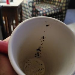McDonald's - Fourth day in a row with coffee grounds in my coffee cup and they do nothing about it.