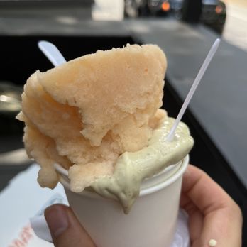 MAMA'S TOO! - Gelato - Cantaloupe and Pistachio - Pizza Near Me - New York, New York MAMA'S TOO! - Gelato - Cantaloupe and Pistachio - Pizza Near Me - New York, New York