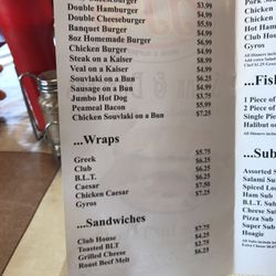 JJ's Steak & Burgers - Menu 1