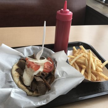 Outdoor Grill - delicious gyro & fries - New American Near Me - Chicago, Illinois