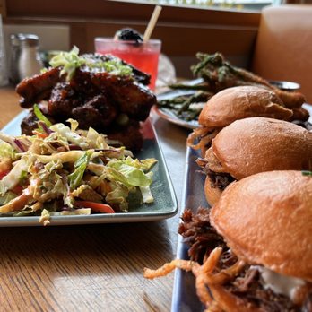 Reunion Kitchen + Drink - Asian Crispy Ribs* and Short Rib Sliders* - New American Near Me - Laguna Beach, California Reunion Kitchen + Drink - Asian Crispy Ribs* and Short Rib Sliders* - New American Near Me - Laguna Beach, California