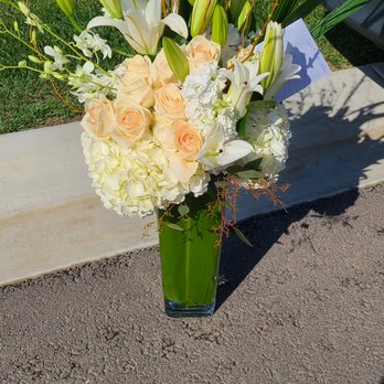 Flowers By Sabour - I specified white roses, look closely at the quality - Florists Near Me - Laguna Beach, California