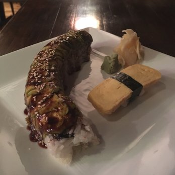 Kamehachi - Dragon Roll with Tamago (sweet egg) Nigiri - Sushi Bars Near Me - Chicago, Illinois Kamehachi - Dragon Roll with Tamago (sweet egg) Nigiri - Sushi Bars Near Me - Chicago, Illinois