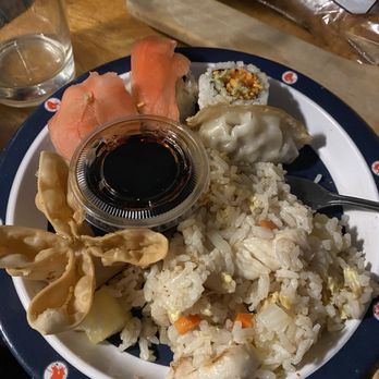 Mandarin Tokyo Restaurant - Pineapple Fried Rice, Crab Rangoons, gyoza, J87. Ebi Kani Maki - Chinese Near Me - Marshfield, Massachusetts Mandarin Tokyo Restaurant - Pineapple Fried Rice, Crab Rangoons, gyoza, J87. Ebi Kani Maki - Chinese Near Me - Marshfield, Massachusetts