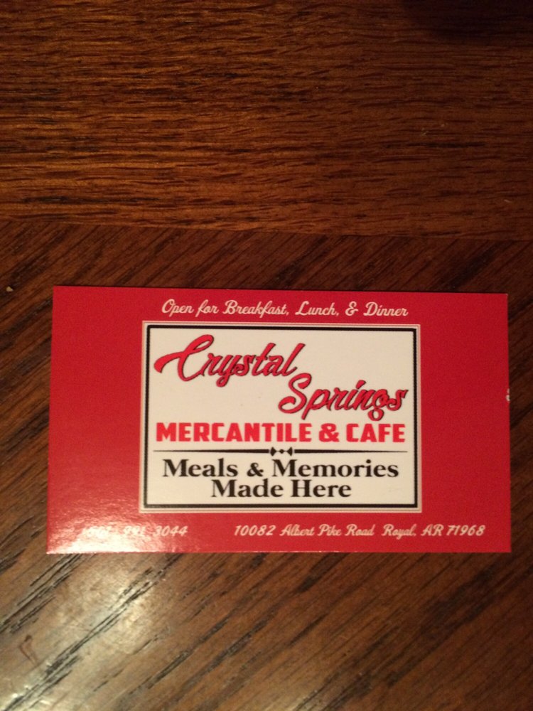 CRYSTAL SPRINGS MERCANTILE & CAFE Updated August 2024 10082 Albert