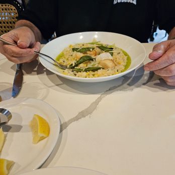 Tuscan Brick Oven Bistro - Scallop Risotto - Italian Near Me - Freeport, Maine Tuscan Brick Oven Bistro - Scallop Risotto - Italian Near Me - Freeport, Maine