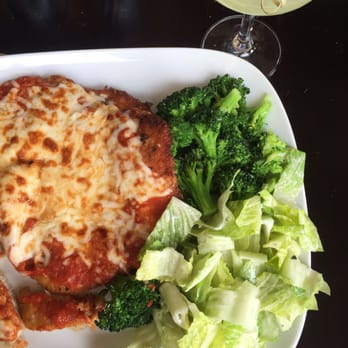 Trattoria Amici - Breaded chicken, broccoli and Caesar salad - Italian Near Me - Glendale, California Trattoria Amici - Breaded chicken, broccoli and Caesar salad - Italian Near Me - Glendale, California