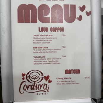 Cordura Coffee - Menu March 2026 - Coffee & Tea Near Me - San Antonio, Texas Cordura Coffee - Menu March 2026 - Coffee & Tea Near Me - San Antonio, Texas