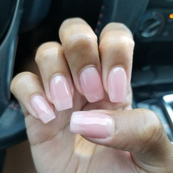 The Nail Lounge - Nails by Ty. He used pink powder and clear gel top coat to achieve this natural look. - Nail Salons Near Me - Miramar, Florida The Nail Lounge - Nails by Ty. He used pink powder and clear gel top coat to achieve this natural look. - Nail Salons Near Me - Miramar, Florida