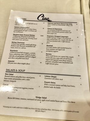 Menu photo 2 Ciao Wausau, WI