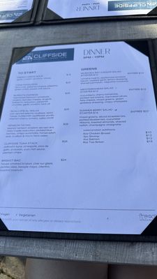 Menu photo 2 Cliffside Restaurant Gravenhurst, ON