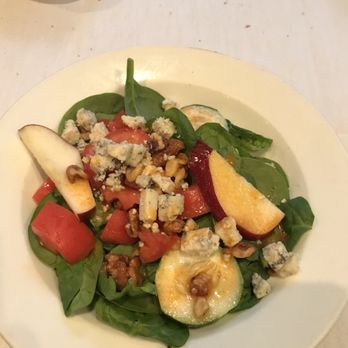 Ciro's - Spinach Salad, the dressing was scarce and the gorgonzola was super salty. It was ok, not great - Italian Near Me - Kings Park, New York