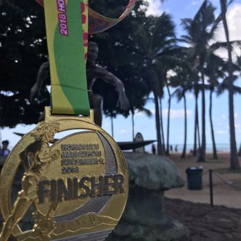 Honolulu Marathon - Finishers medal. Nice and heavy. - Races & Competitions Near Me - Honolulu, Hawaii