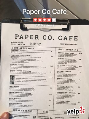 Menu photo 4 Paper Co Cafe Houston, TX