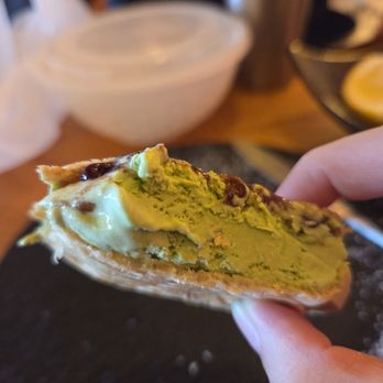 Ryujin Ramen House - Taiyaki inside- matcha ice cream + red beans - Ramen Near Me - Roseville, California