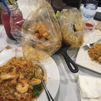 On The Hook - 1lb shrimp, 1lb clams, and jambalaya - Cajun/Creole Near Me - Brea, California On The Hook - 1lb shrimp, 1lb clams, and jambalaya - Cajun/Creole Near Me - Brea, California