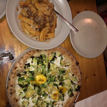 Milkflower - Ragu and brusslesprout pizza - Pizza Near Me - Astoria, New York Milkflower - Ragu and brusslesprout pizza - Pizza Near Me - Astoria, New York