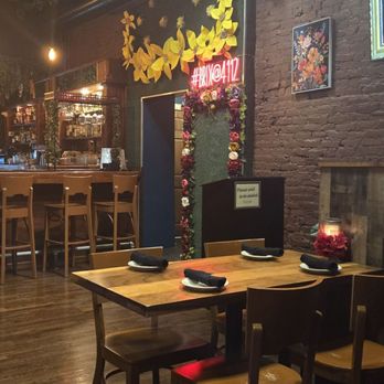 Brix Modern Mexican Cusine - Dining area and bar by bathrooms watch your step! - Mexican Near Me - Kansas City, Missouri Brix Modern Mexican Cusine - Dining area and bar by bathrooms watch your step! - Mexican Near Me - Kansas City, Missouri