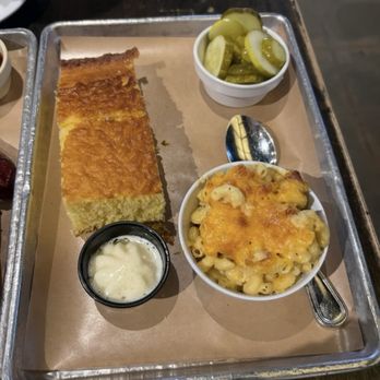 Bludso's BBQ - Cornbread and Mac & Cheese - Half Pint - Barbeque Near Me - Los Angeles, California Bludso's BBQ - Cornbread and Mac & Cheese - Half Pint - Barbeque Near Me - Los Angeles, California