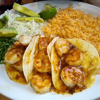 El Tequila Salsa - Shrimp Tacos with Bourbon sauce and fresh avocado - El Tequila Salsa Wausau WI - Mexican Near Me - Wausau, Wisconsin