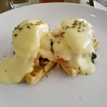 Tilia - Cornbread Waffles Benedict (Lobster) - New American Near Me - Minneapolis, Minnesota Tilia - Cornbread Waffles Benedict (Lobster) - New American Near Me - Minneapolis, Minnesota