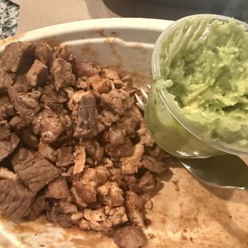 Chipotle Mexican Grill - HIGH PROTEIN CUP - CHICKEN and Steak and side of guacamole - Mexican Near Me - Vero Beach, Florida