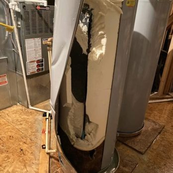 On Time Heating & Air Conditioning - Water heater tank failure. No expansion tank - Heating & Air Conditioning/HVAC Near Me On Time Heating & Air Conditioning - Water heater tank failure. No expansion tank - Heating & Air Conditioning/HVAC Near Me