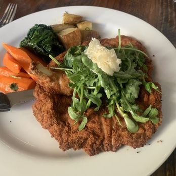 Osteria Grappolo - Pork chop Milanese - Italian Near Me - Solvang, California Osteria Grappolo - Pork chop Milanese - Italian Near Me - Solvang, California