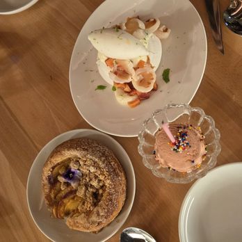 Diane’s Place - Peach raspberry Danish, rhubarb pavlov - Cafes Near Me - Minneapolis, Minnesota