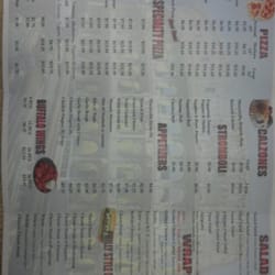 Tony's Pizza Delight - Menu