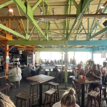 Rhythms at Rainbow Beach - Patio dining area off the beach. - Bars Near Me - Frederiksted, Virgin Islands