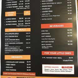 Maggie’s Kitchen - Menu