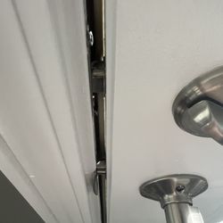 Don's Home Improvement - Note wide gap between door and frame
