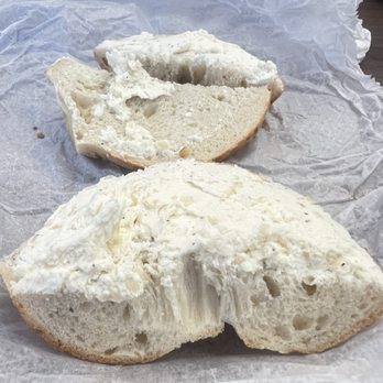 Bagelry - Garlic bagel with pepper & garlic cream cheese - Bagels Near Me - Rockville Centre, New York Bagelry - Garlic bagel with pepper & garlic cream cheese - Bagels Near Me - Rockville Centre, New York