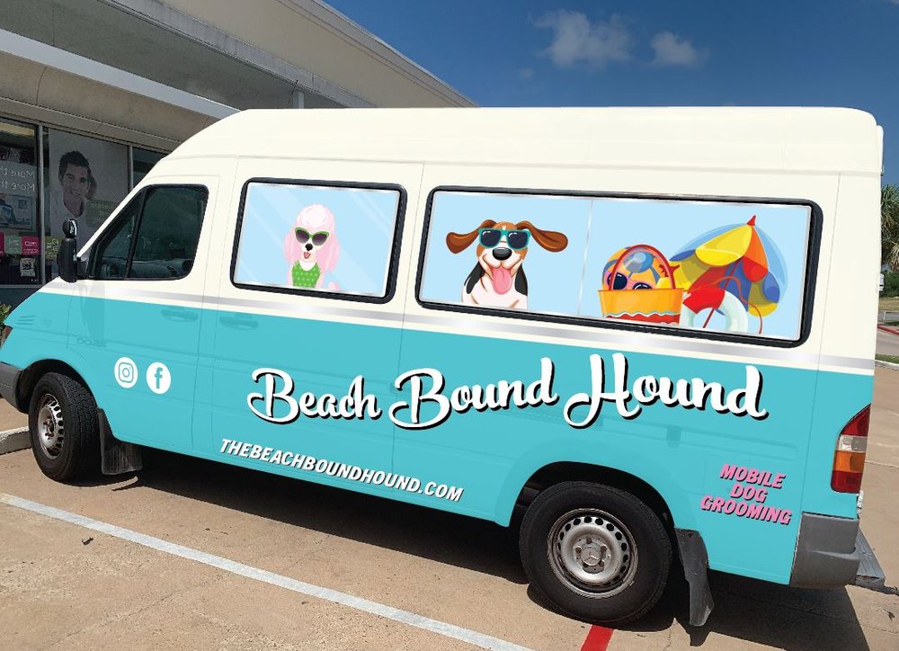 The Beach Bound Hound Image