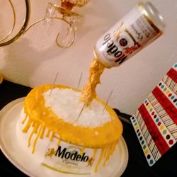 The Cake Plug - One of my birthday cakes a few years back; 3 leches Modelo themed, soooo good!!!