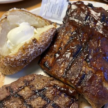 Texas Roadhouse - 6 oz. sirloin steak, ribs, baked potato - Steakhouses Near Me - Oceanside, California Texas Roadhouse - 6 oz. sirloin steak, ribs, baked potato - Steakhouses Near Me - Oceanside, California