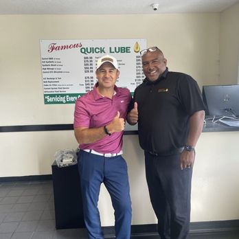 Famous Quick Lube 10 - Our first customer. A proud active duty service member. - Oil Change Stations Near Me - Jacksonville, Florida