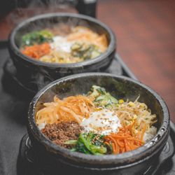 Golden Durebak - Our Bibimbop is always made hot and fresh. #bibimbap #hotstone #dolsot #korean