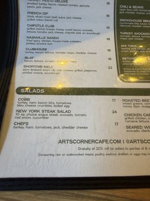 Menu photo 2 Art's Corner Cafe Ventura, CA