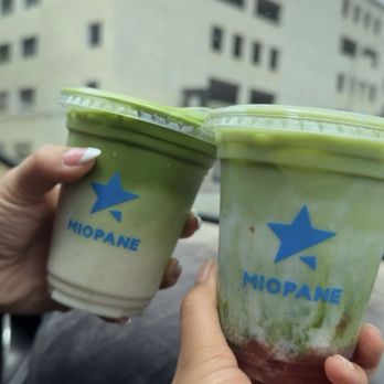 Miopane - Matcha latte and strawberry matcha - Bakeries Near Me - Pasadena, California