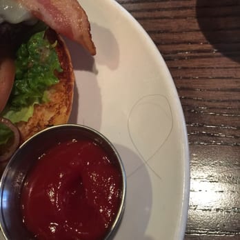 Thirsty Lion - Hair on plate under ketchup. - American Near Me - Denver, Colorado