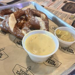 Pub Pretzels and Warm Cheese Sauce