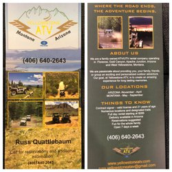 Yellowstone ATV - New rack card.